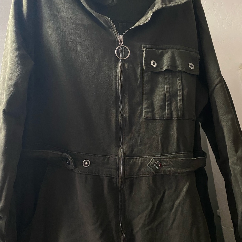 Good American Military Green Cargo Jacket